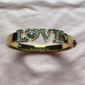 Juicy Couture gold plated bracelet, LOVE, 99% new, no box
